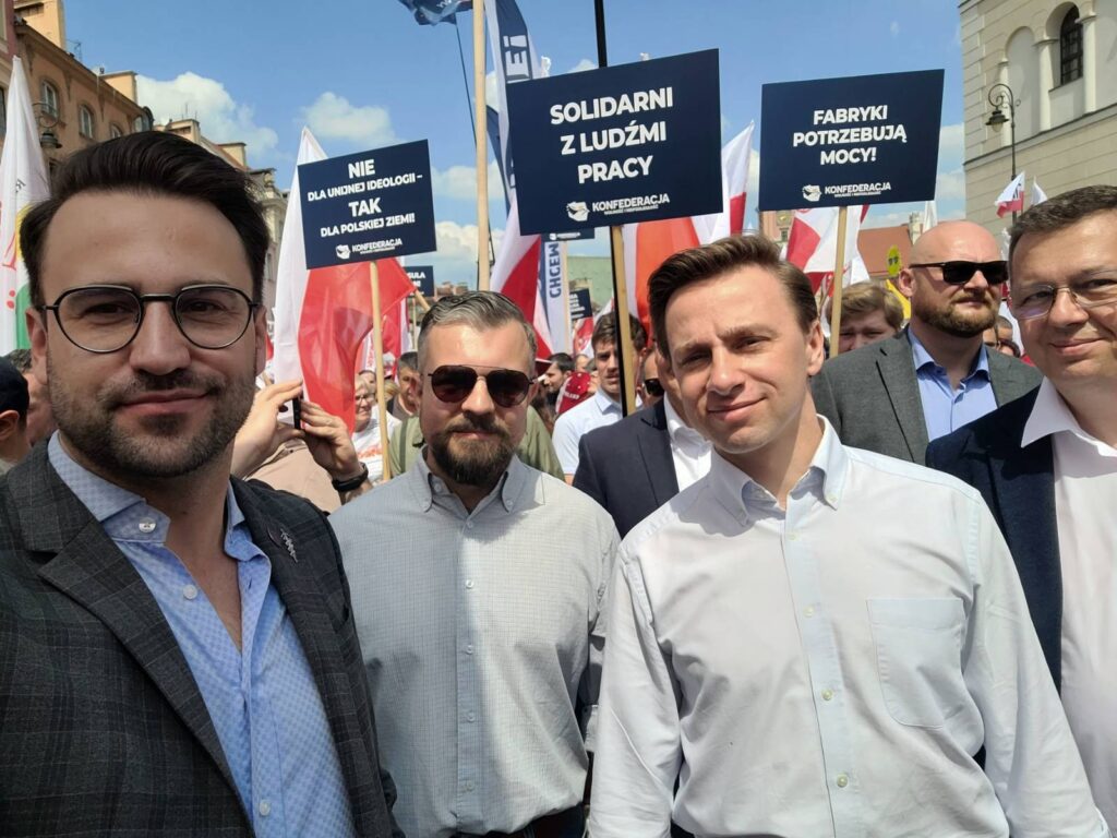 uczestnicy manifestacji NSZZ Solidarność Warszawa 20 maja 2026