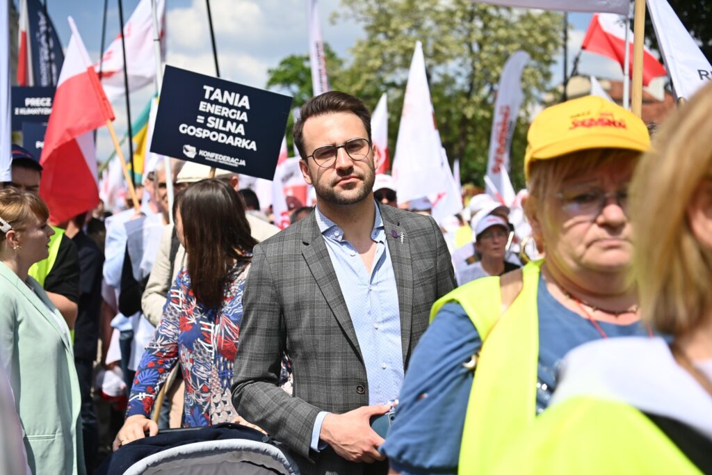 uczestnicy manifestacji NSZZ Solidarność Warszawa 20 maja 2026