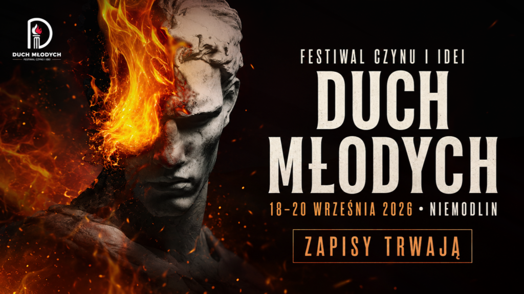 Plakat Festiwalu Duch Młodych 2026, 18–20 września, Zamek Książęcy w Niemodlinie