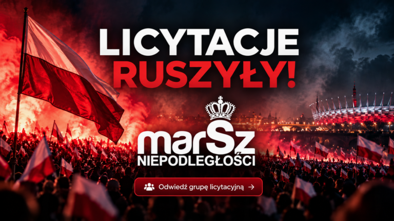 Ruszyły licytacje na rzecz Marszu Niepodległości! Dołącz i wesprzyj Marsz!