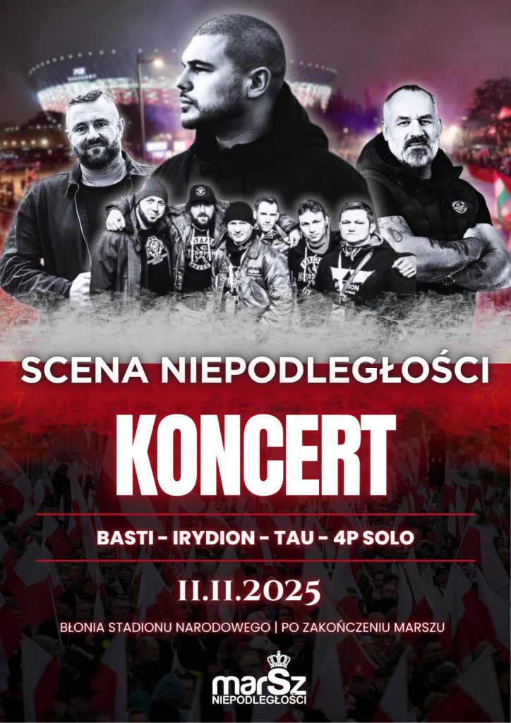 Scena Niepodległości na zakończenie Marszu Niepodległości 2025